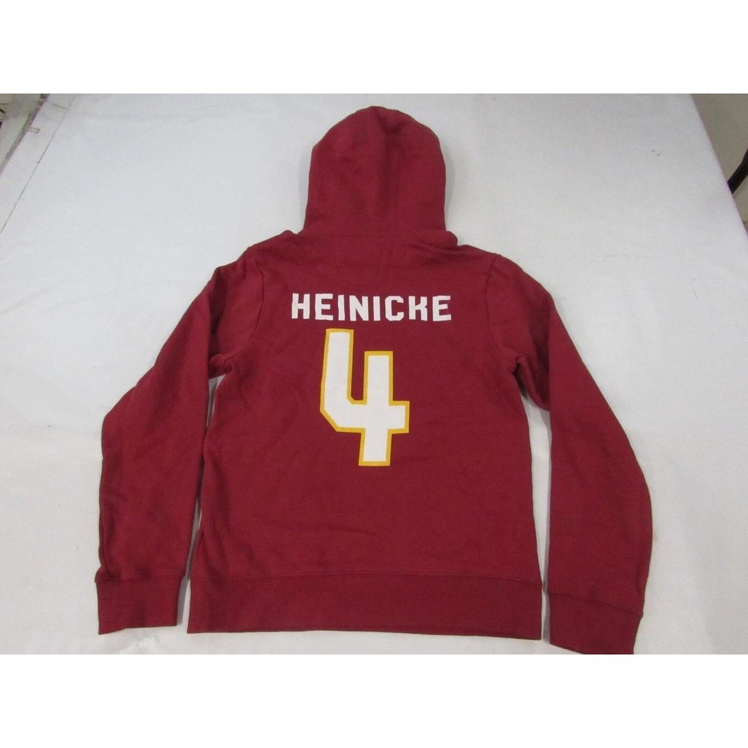 Washington Commanders 4 Taylor Heinicke Mens Size S Small Red Hoodie Image 2