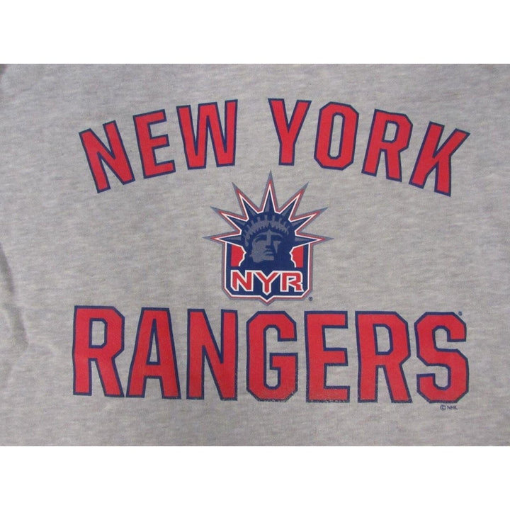 York Rangers Mens Size XL XLarge Gray Sweatshirt Image 3