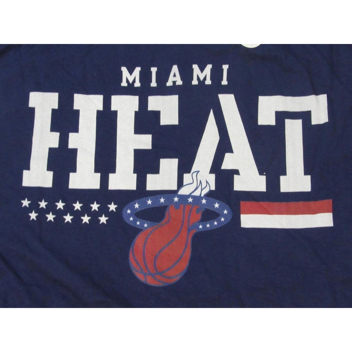 Miami Heat Patriotic Mens Size S Small Navy Blue Long Sleeve Shirt Image 3