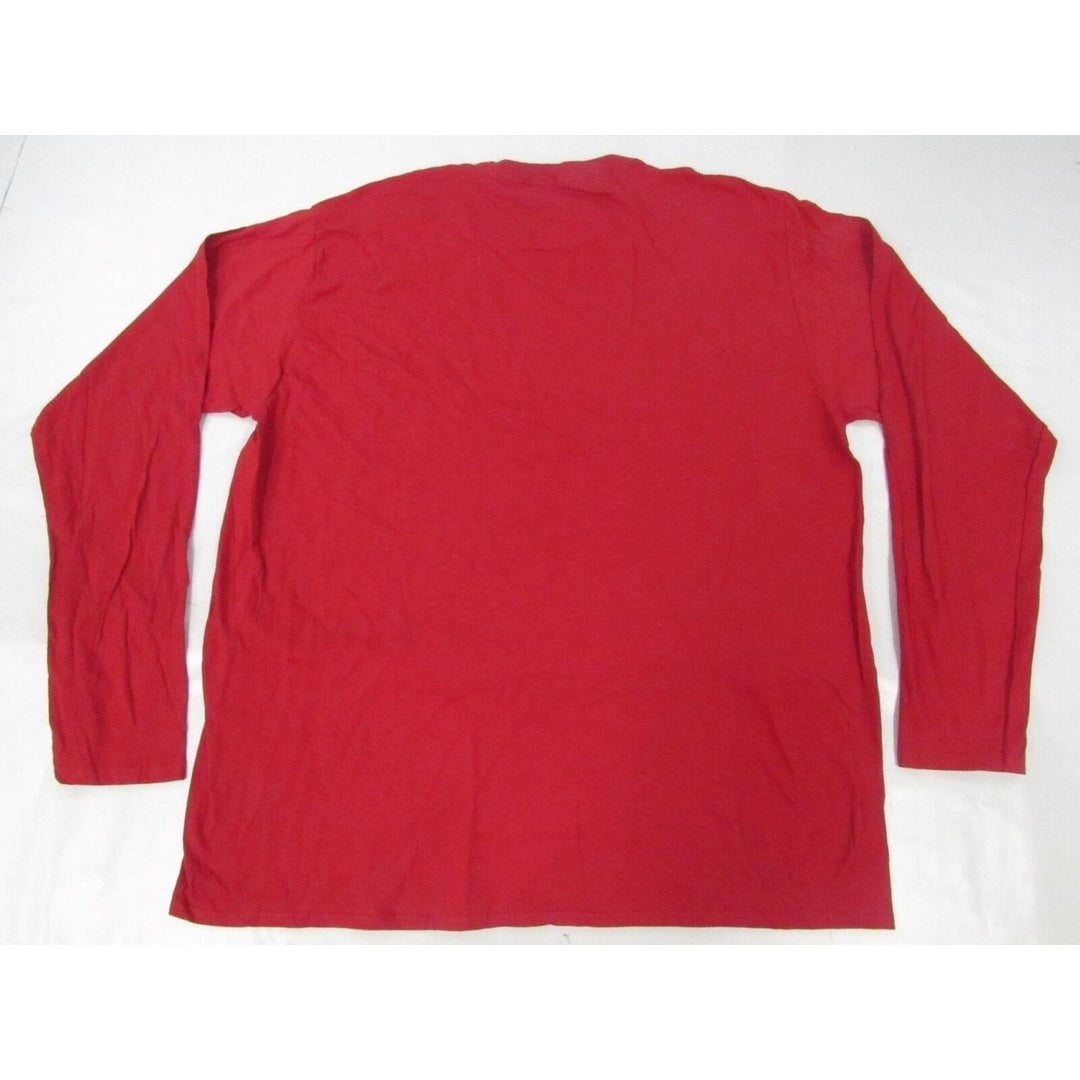 Miami Heat Mens Size 2XL 2XLarge Red Long Sleeve Shirt Image 2