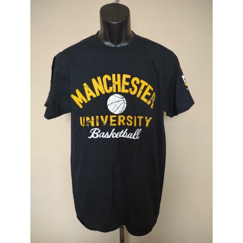 Manchester Spartans Basketball Mens Size M Medium Black Shirt Image 1