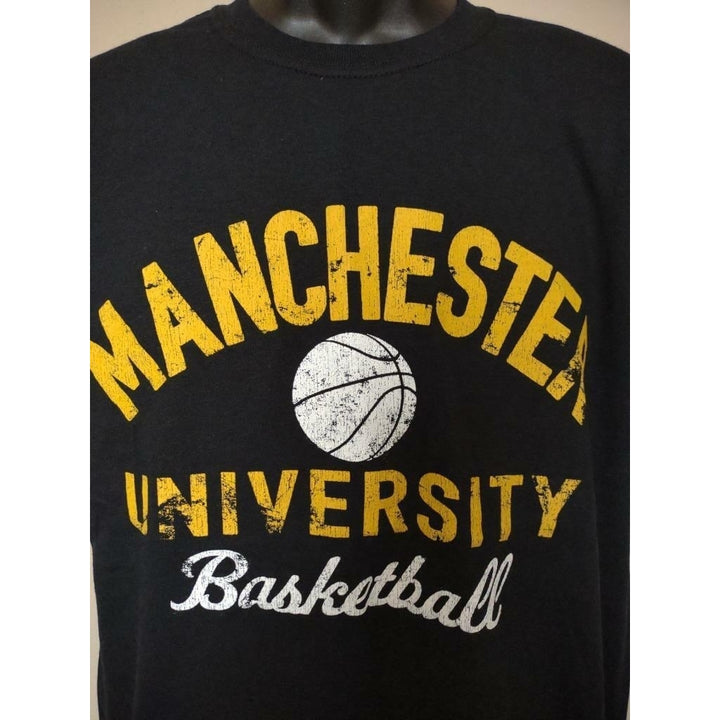 Manchester Spartans Basketball Mens Size M Medium Black Shirt Image 2