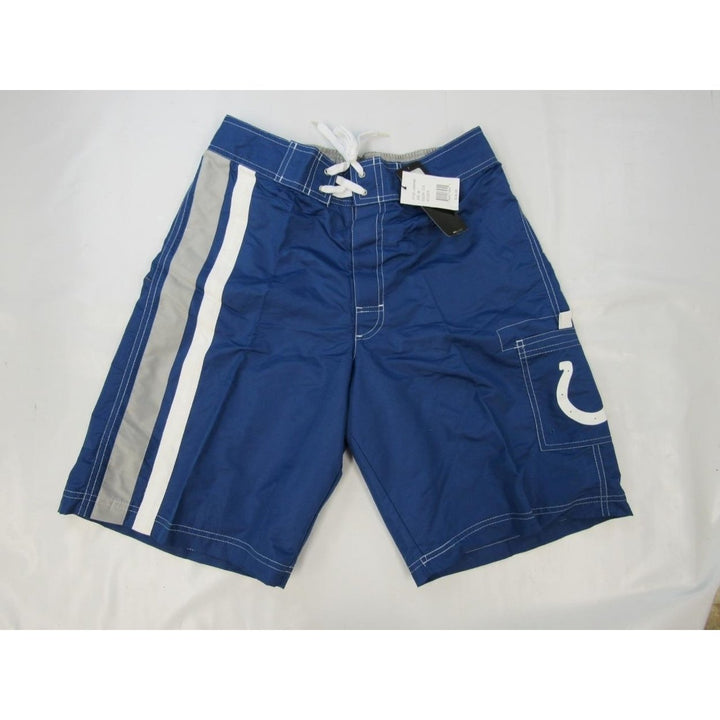 Indianapolis Colts Mens Size M Medium Blue Swimsuit Shorts Image 4