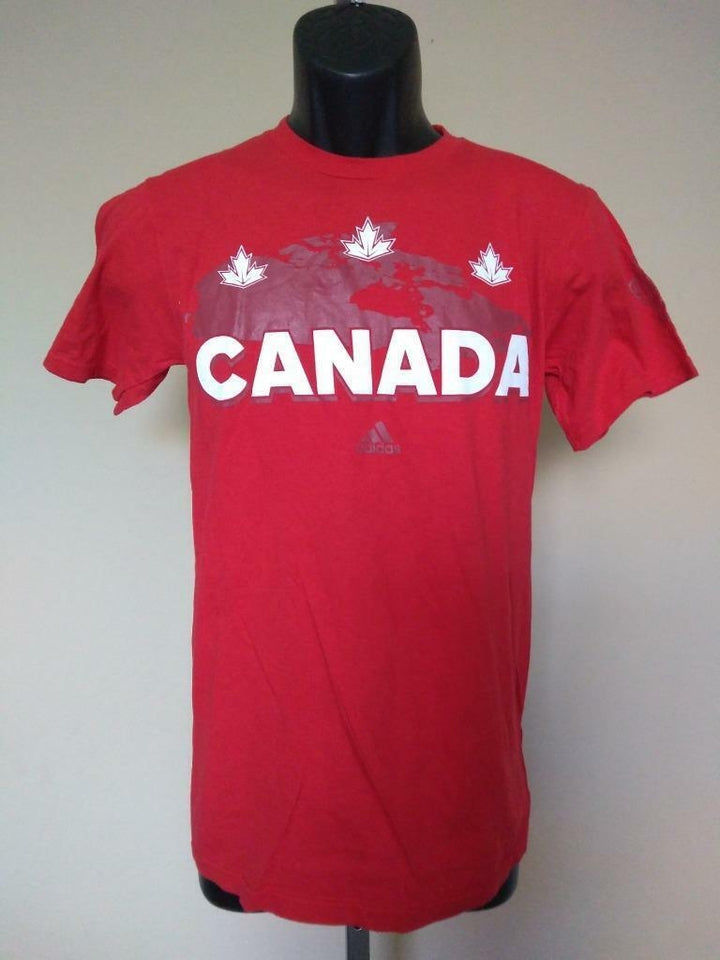 Minor Flaw Canada World Cup Hockey 2016 Mens Size S Small Red Adidas Shirt Image 1