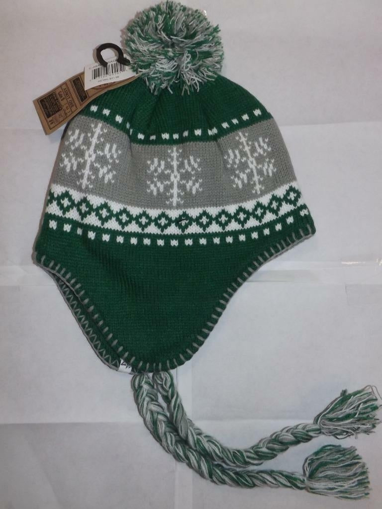 North Dakota Fighting Hawks Mens Size OSFA 47 Beanie w/Tassels 22 Image 3