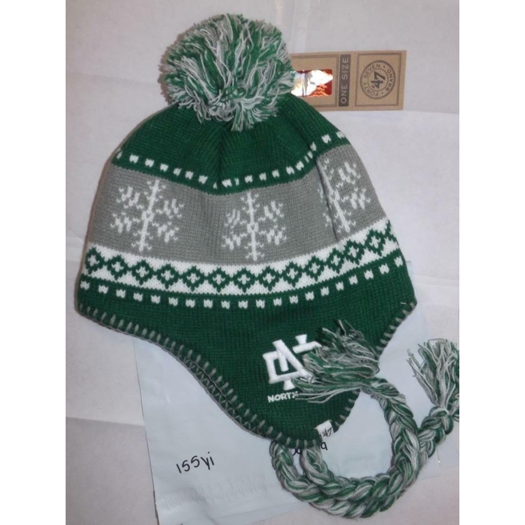 North Dakota Fighting Hawks Mens Size OSFA 47 Beanie w/Tassels 22 Image 4