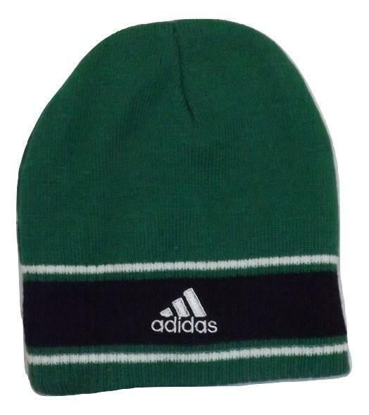 North Dakota Fighting Hawks Youth Size 8-20 OSFA Green Knit Adidas Beanie Image 2