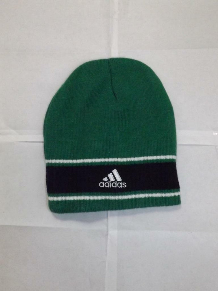 North Dakota Fighting Hawks Youth Size 8-20 OSFA Green Knit Adidas Beanie Image 3