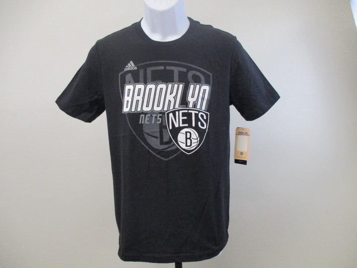 Brooklyn Nets Youth Size L Large 14/16 Adidas Black Shirt MSRP 20 Image 2