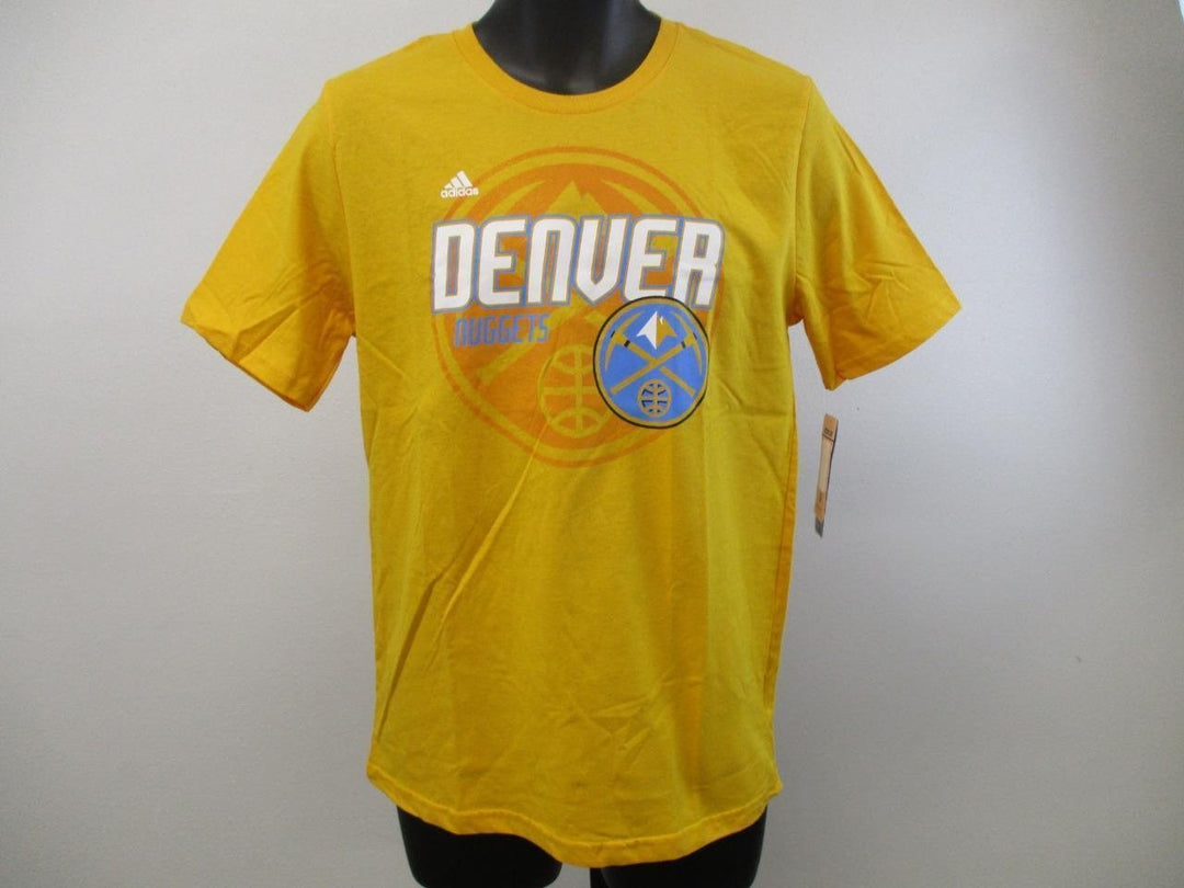 Denver Nuggets Youth Size 18 XL XLarge Adidas Yellow Shirt 20 MSRP Image 2