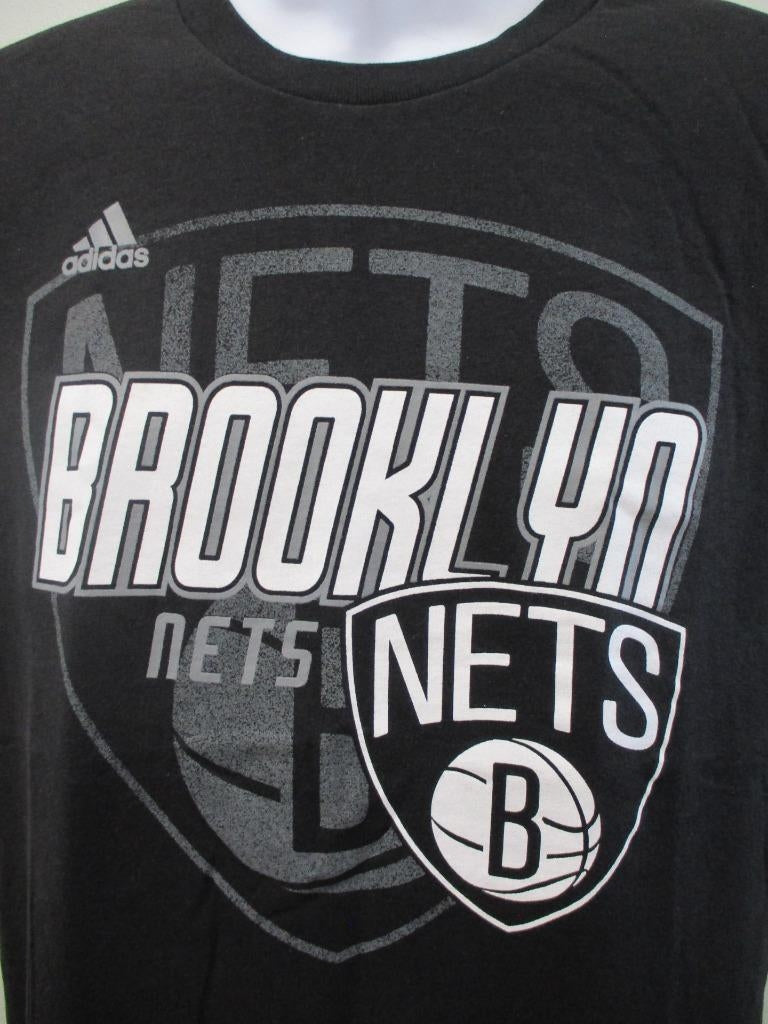 Brooklyn Nets Youth Size L Large 14/16 Adidas Black Shirt MSRP 20 Image 3