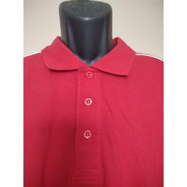 Mens Size L Large Red Polo Shirt Image 2