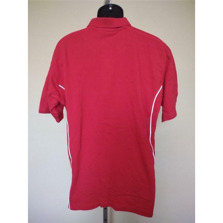 Mens Size L Large Red Polo Shirt Image 3