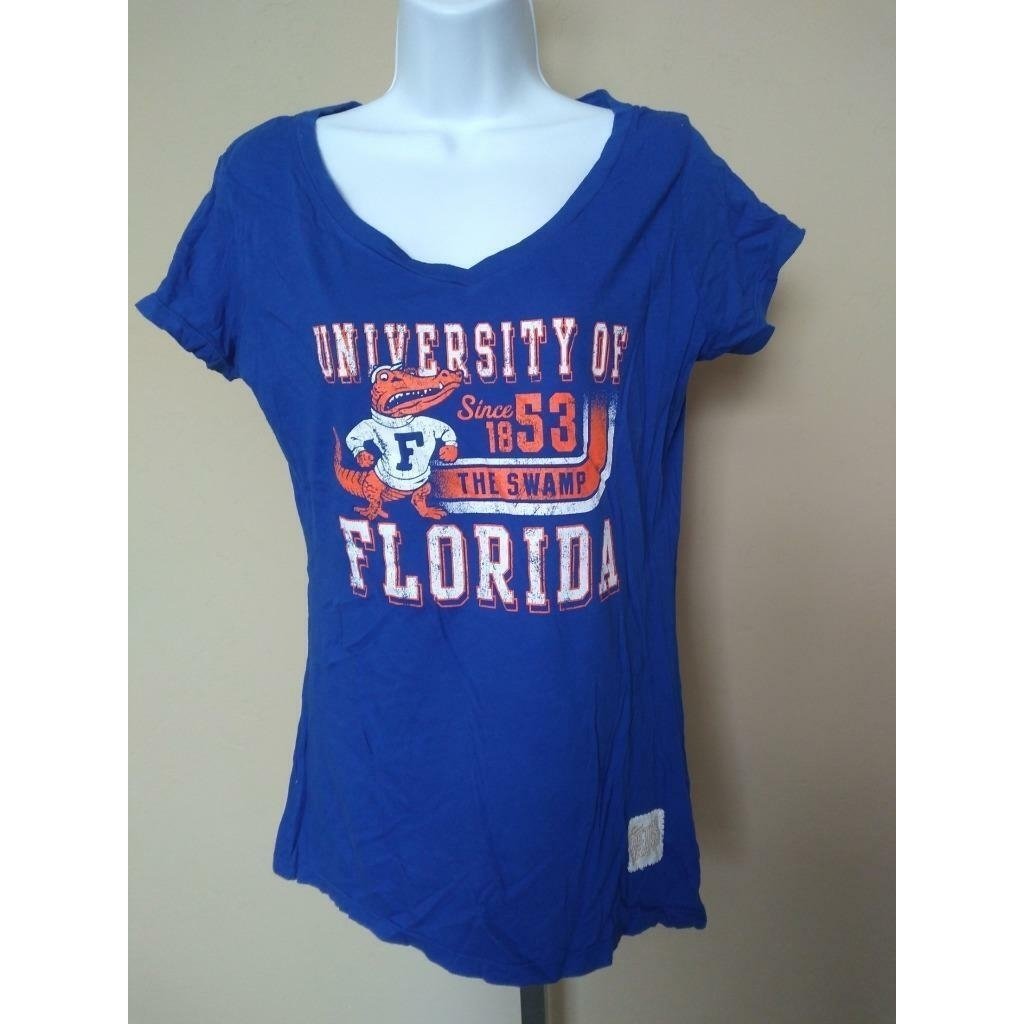 Florida Gators Womens Size M Medium Blue Retro Brand Shirt Image 1