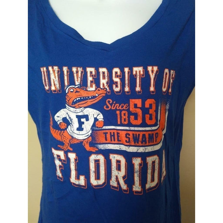 Florida Gators Womens Size M Medium Blue Retro Brand Shirt Image 2