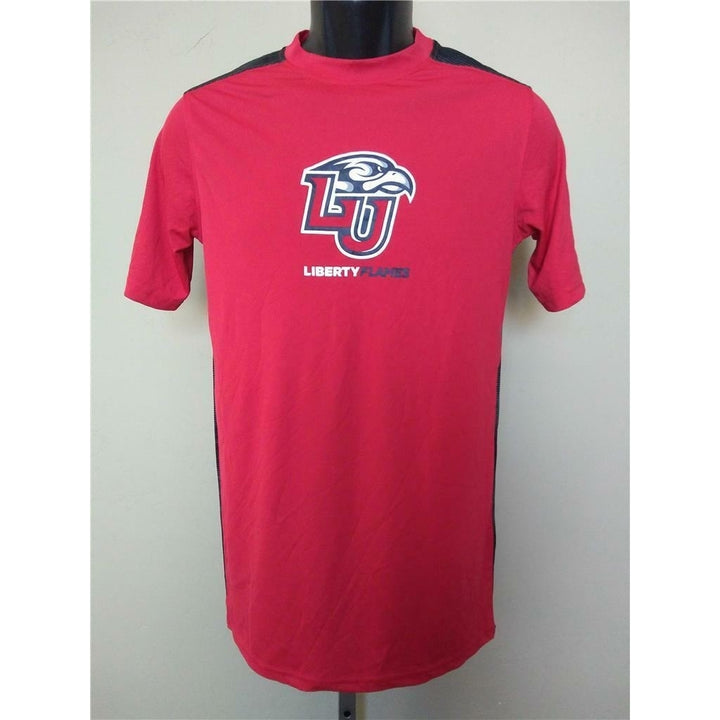 Minor Flaw Liberty Flames Mens Size S Red Russell Athletic Shirt Image 1