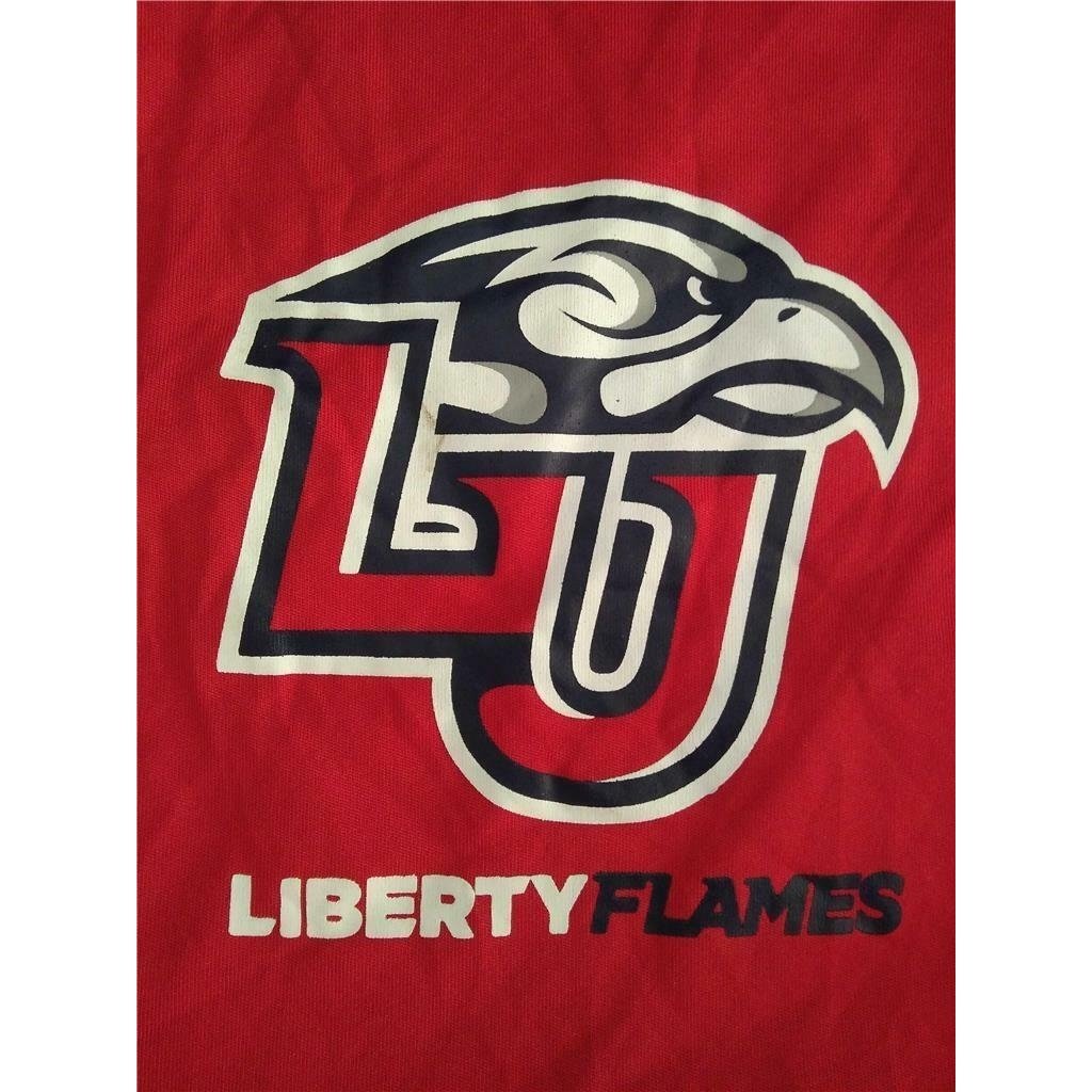 Minor Flaw Liberty Flames Mens Size S Red Russell Athletic Shirt Image 2