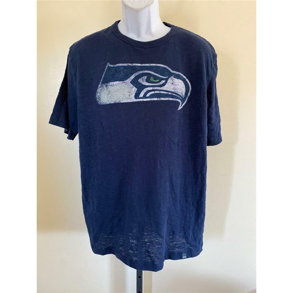 Seattle Seahawks Mens Size L Large Blue Shirt Image 1