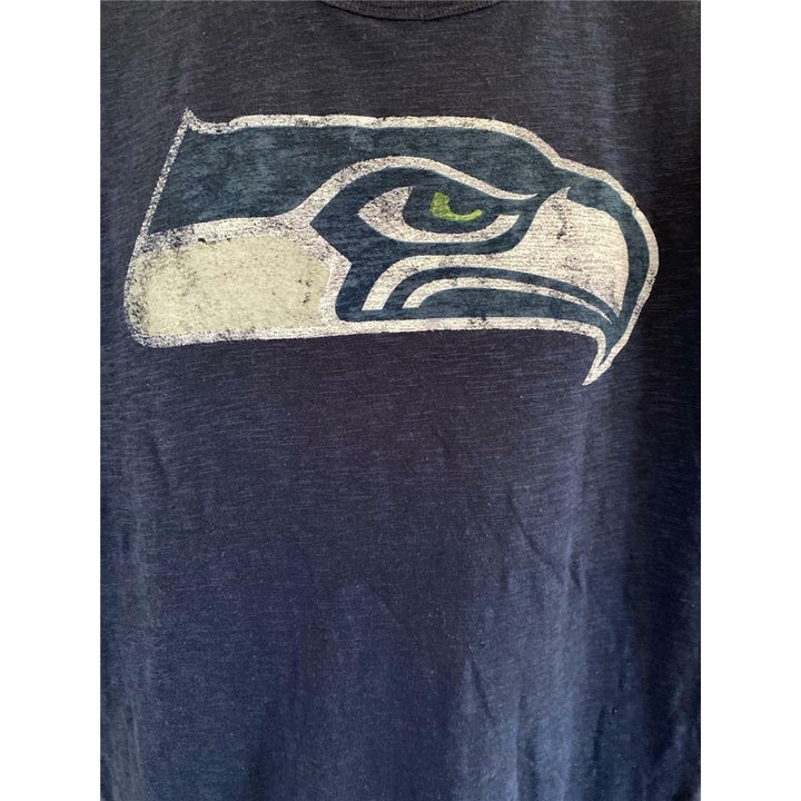 Seattle Seahawks Mens Size L Large Blue Shirt Image 3