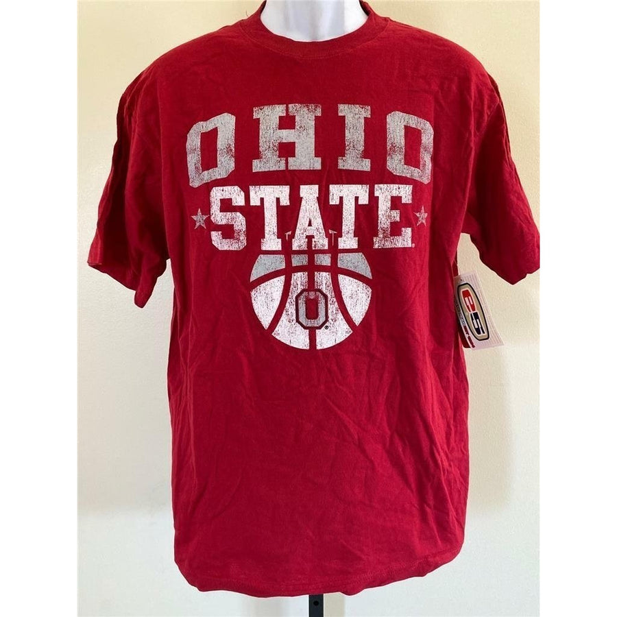 Ohio State Buckeyes Mens Size M Medium Red E5 Shirt Image 1