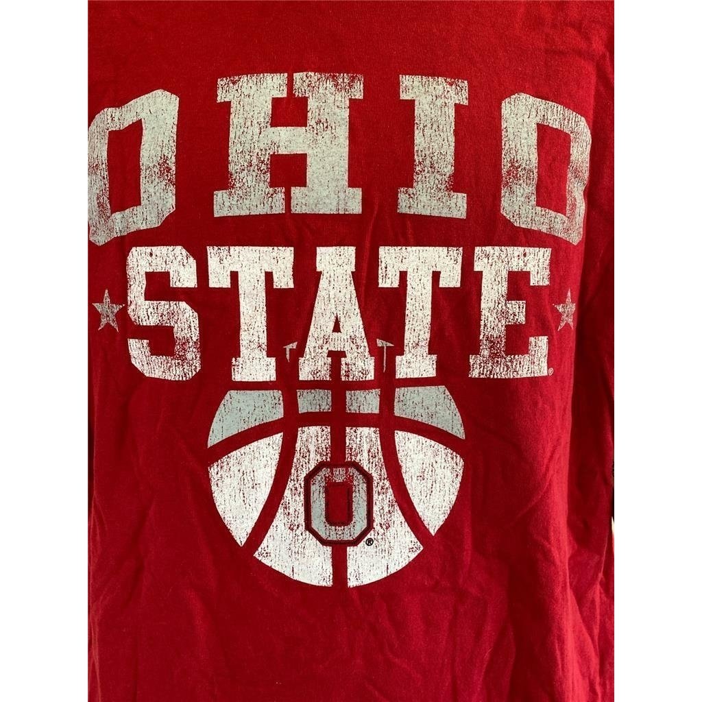 Ohio State Buckeyes Mens Size M Medium Red E5 Shirt Image 3