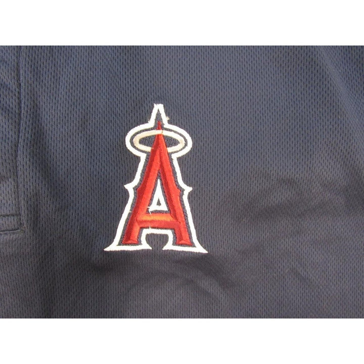 Anaheim Angels Mens Size 5XL Majestic Blue Polo Shirt Image 2