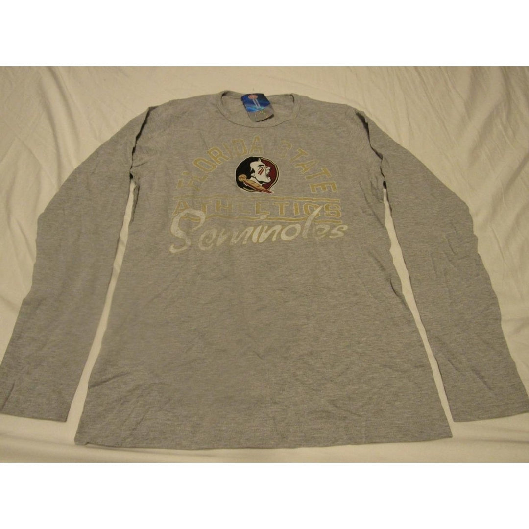 Florida State Seminoles Womens Size XL XLarge Gray Long Sleeve Shirt Image 4