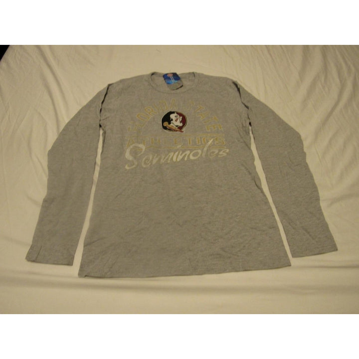 Florida State Seminoles Womens Size XL XLarge Gray Long Sleeve Shirt Image 4