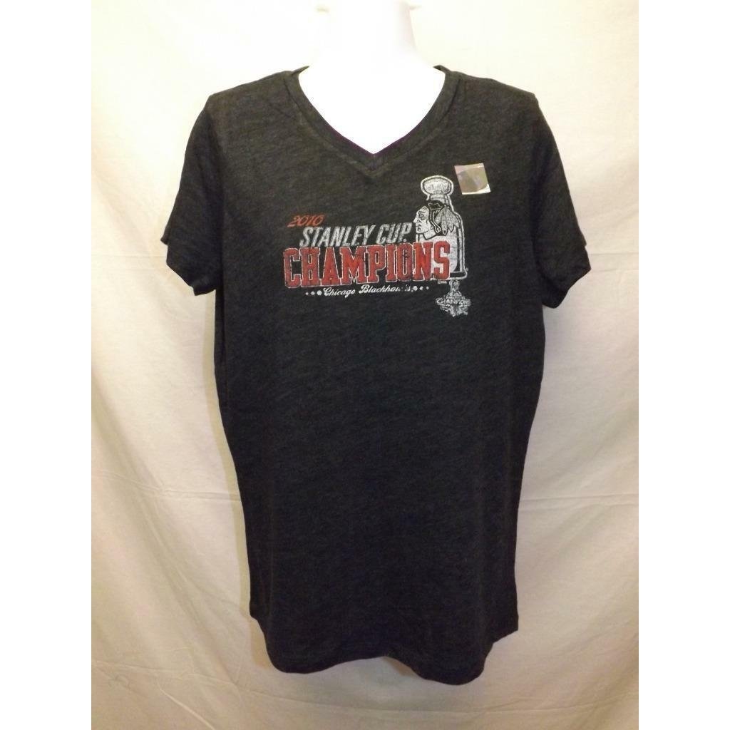 Chicago Blackhawks 2010 Champions Womens Size XL XLarge Shirt by Alyssa Milano Image 4