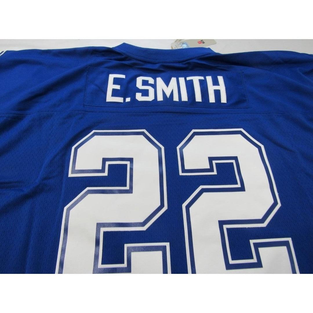 1995 Emmitt Smith 22 Dallas Cowboys Mens Size 4XL Mitchell and Ness Jersey 160 Image 2