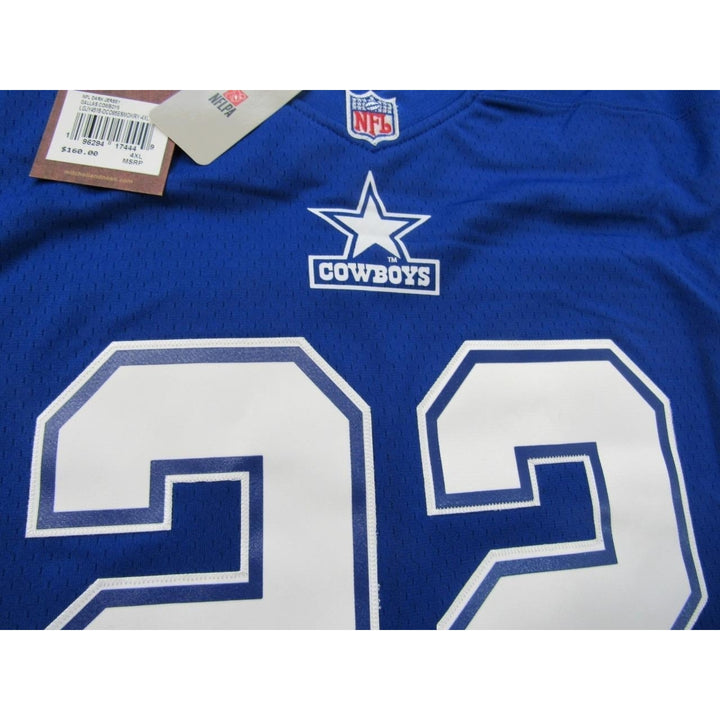 1995 Emmitt Smith 22 Dallas Cowboys Mens Size 4XL Mitchell and Ness Jersey 160 Image 4