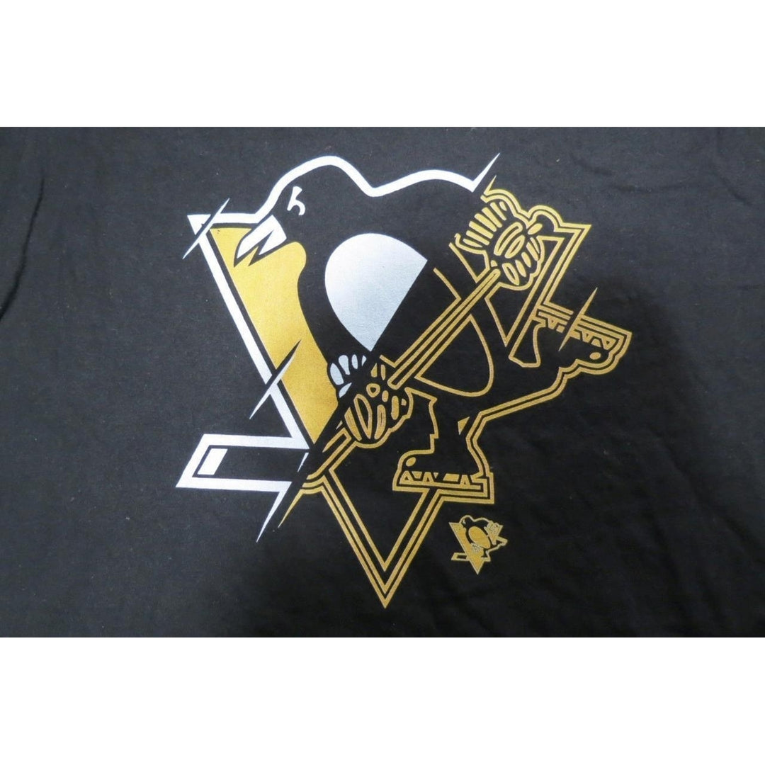 Pittsburgh Penguins Mens Size M Medium Black Shirt Image 3