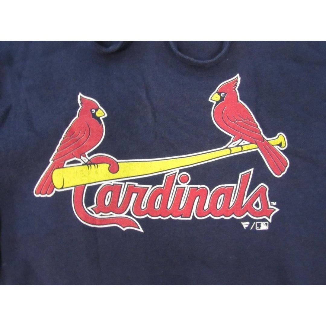 St Louis Cardinals Baseball Mens Size S Small Navy Blue Hoodie Image 3