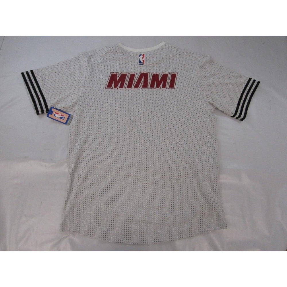 Miami Heat Mens Size 2XL+2 Adidas Warm Up Shooting Shirt Image 2