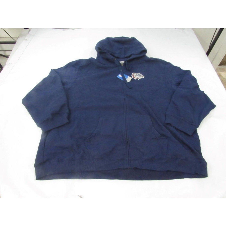 Gonzaga Bulldogs Mens Size 5XL 5XLarge Blue Full-Zip Jacket Hoodie Image 1