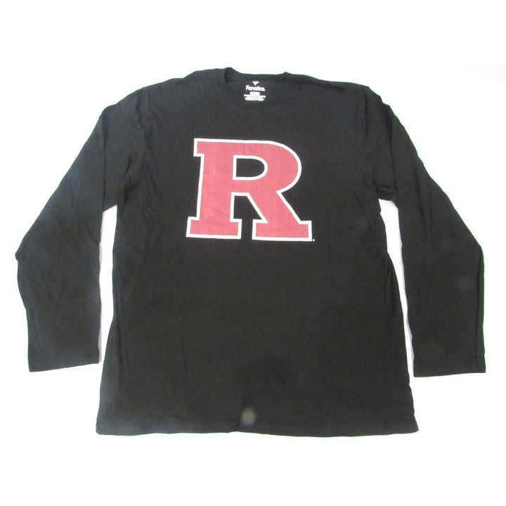 Rutgers Scarlet Knights Mens Size XL XLarge Black Long Sleeve Shirt Image 1