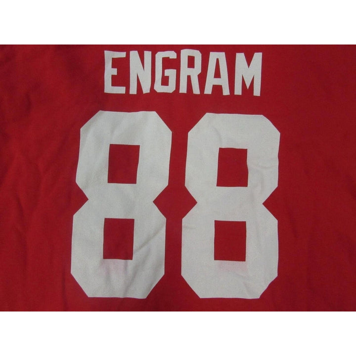 York Giants 88 Evan Engram Mens Size 2XL 2XLarge Red Hoodie Image 4