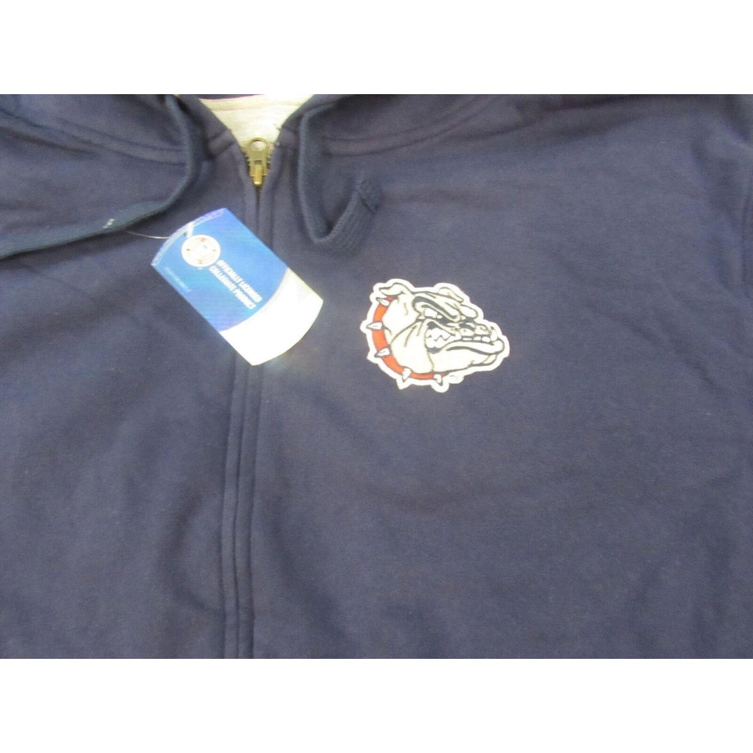 Gonzaga Bulldogs Mens Size 5XL 5XLarge Blue Full-Zip Jacket Hoodie Image 3