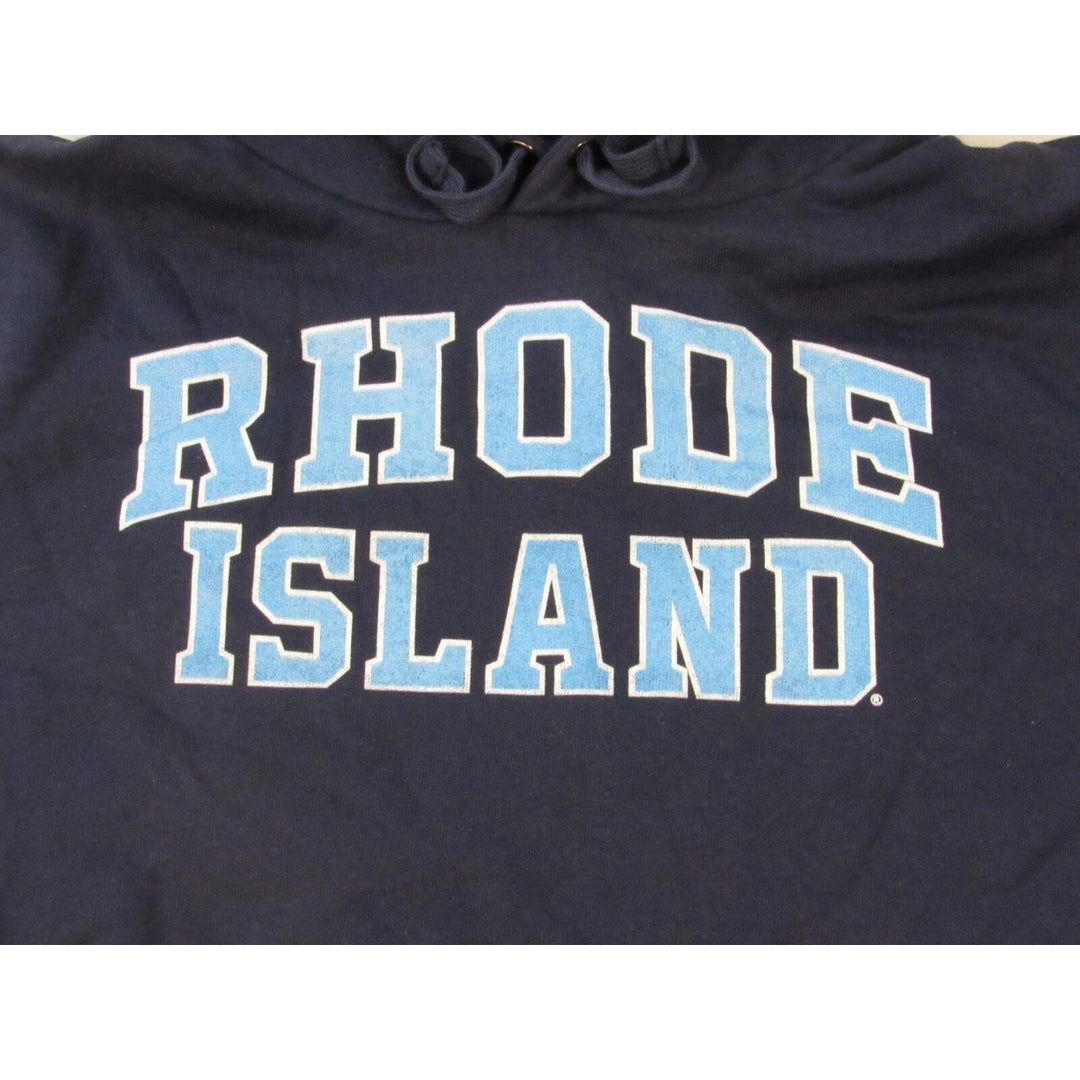 Rhode Island Rams Mens Size M Medium Blue Hoodie Image 3