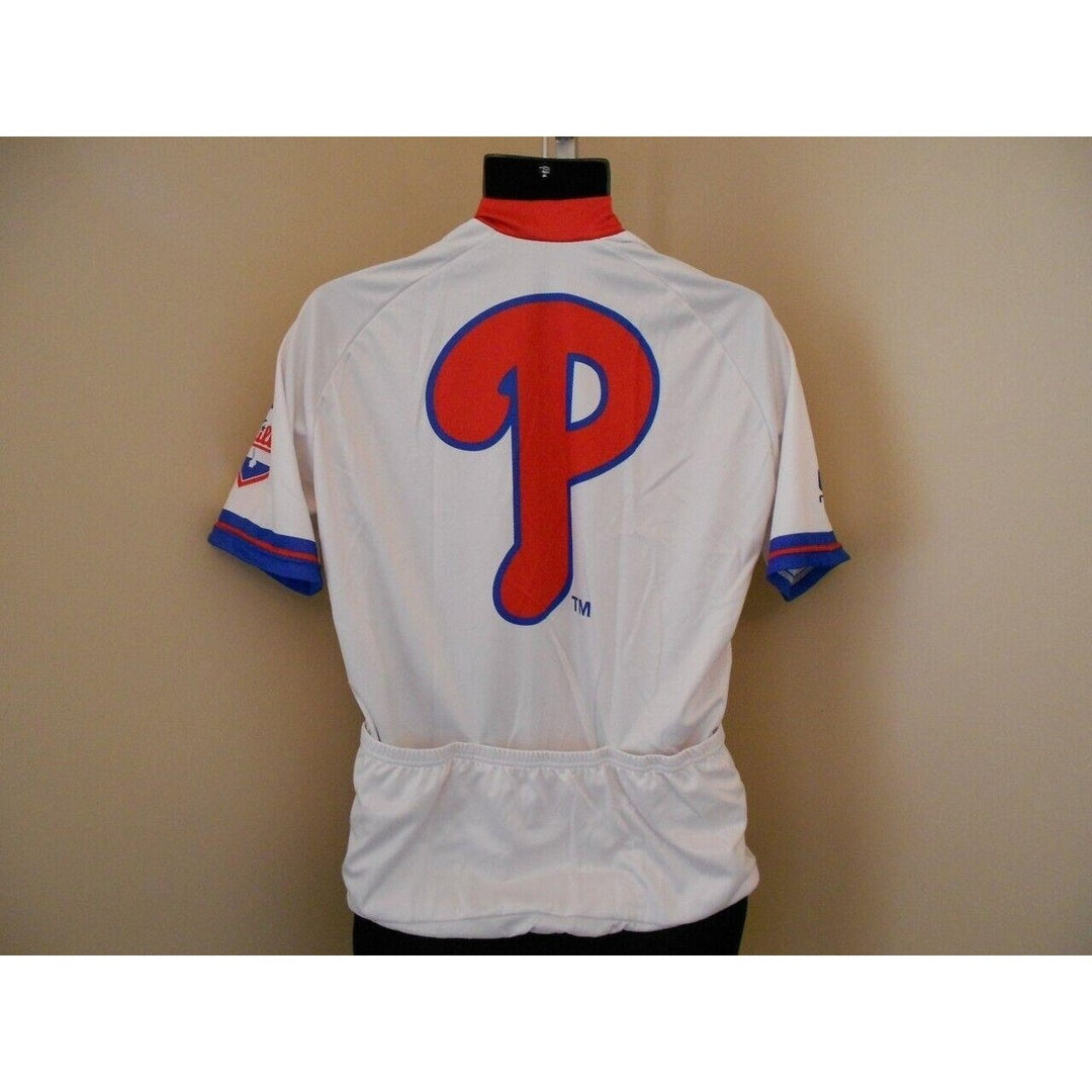 Philadelphia Phillies Vomax Biking Cycling Mens S Small Jersey 1/2 ZIP Shirt Image 4