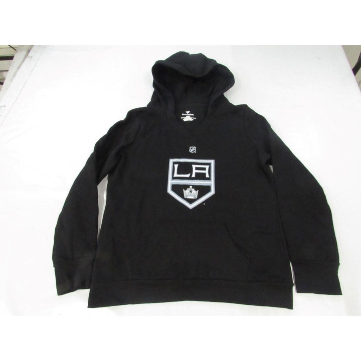 Los Angeles LA Kings 8 Drew Doughty Womens Size L Large Black V-Neck Hoodie Image 1