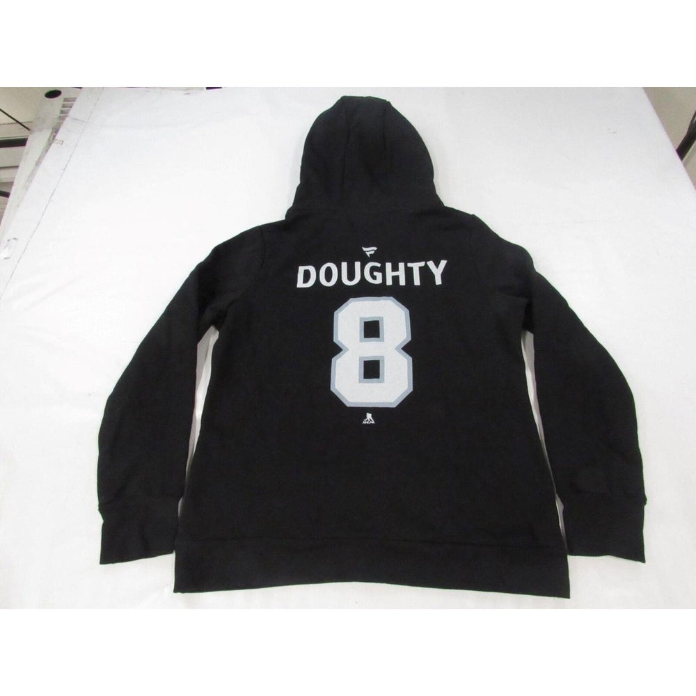 Los Angeles LA Kings 8 Drew Doughty Womens Size L Large Black V-Neck Hoodie Image 2