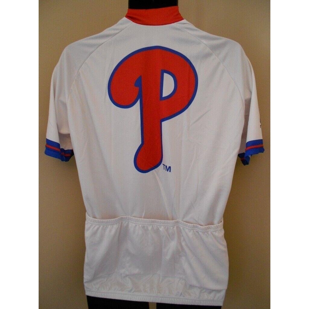 Philadelphia Phillies Vomax Biking Cycling Mens S Small Jersey 1/2 ZIP Shirt Image 6