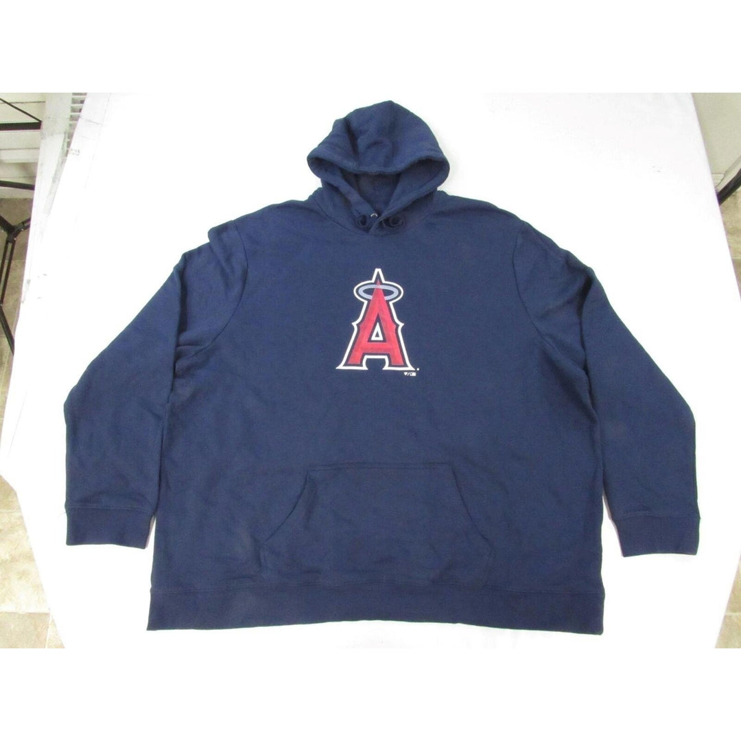 Los Angeles Angels Mens Size 5XL 5XLarge Navy Blue Hoodie Image 1