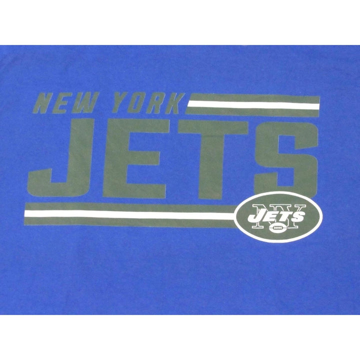 York Jets Mens Size L Large Blue Shirt Image 3