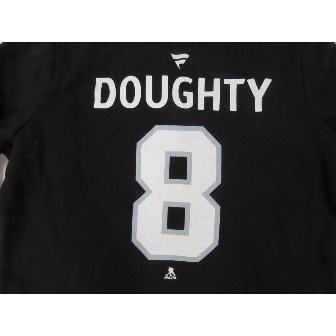 Los Angeles LA Kings 8 Drew Doughty Womens Size L Large Black V-Neck Hoodie Image 4