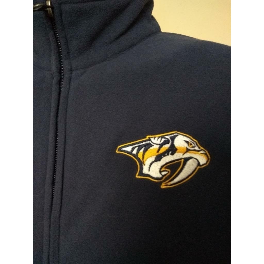 Nashville Predators Womens Size M Medium Blue Majestic Full Zip Jacket Image 2