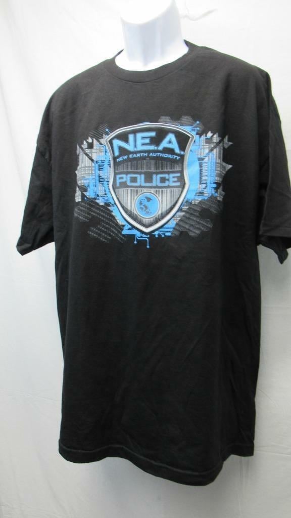 Monster Jam N.E.A. Earth Authority Mens Size 2XL Black Shirt Image 2