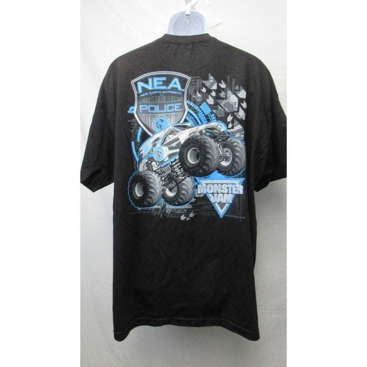 Monster Jam N.E.A. Earth Authority Mens Size 2XL Black Shirt Image 4