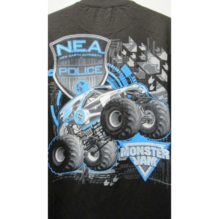 Monster Jam N.E.A. Earth Authority Mens Size 2XL Black Shirt Image 4